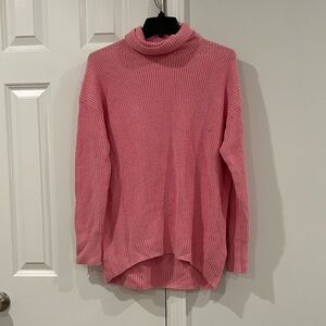 J.Crew Ribbed Cotton-Cashmere Relaxed Turtleneck Sweater